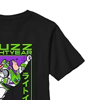 Disney Collection Little & Big Kid Boys Crew Neck Short Sleeve Regular Fit Buzz Lightyear Toy Story Woody Graphic T-Shirt