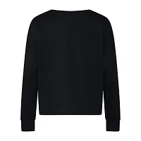 adidas Big Kid Girls Crew Neck Long Sleeve Regular Fit Graphic T-Shirt