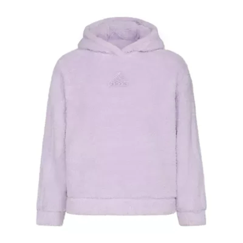 adidas Big Kid Girls Long Sleeve Embroidered Active Hoodie