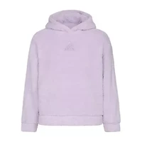 adidas Big Kid Girls Long Sleeve Embroidered Active Hoodie