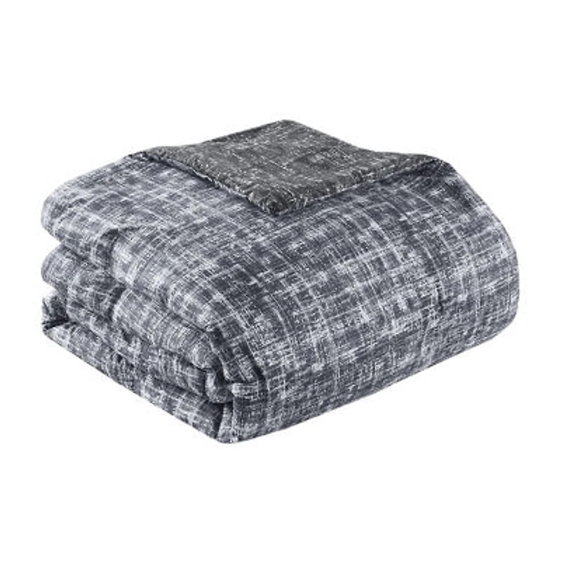 510 Design Maca Textured Printed Reversible Lightweight Comforter Set