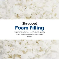 Sealy® Bala Faux Fur Memory Foam Bean Bag Chair