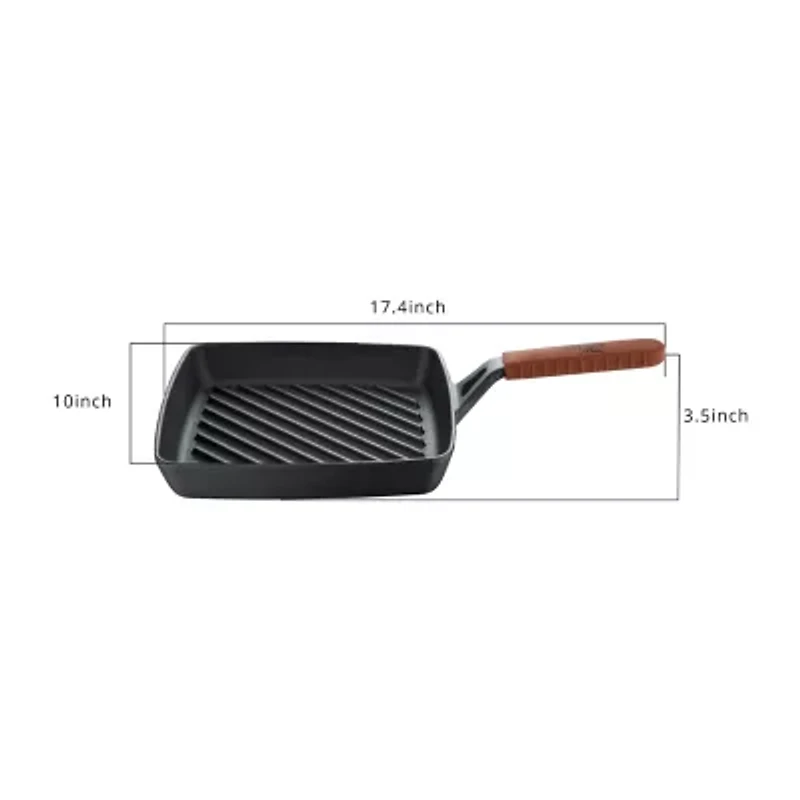Mesa Mia Cast Iron 9.75" Square Grill Pan