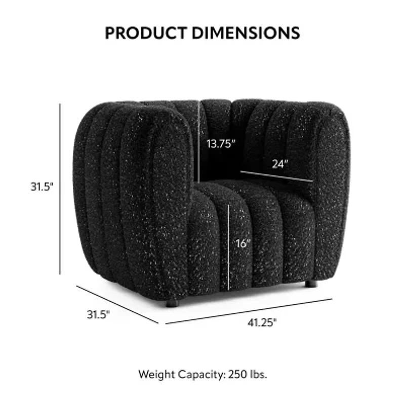 Laura Upholstered Barrel Chair