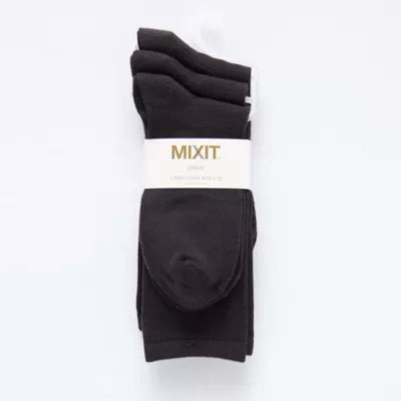Mixit Everyday Essential Womens 3 Pair Crew Socks