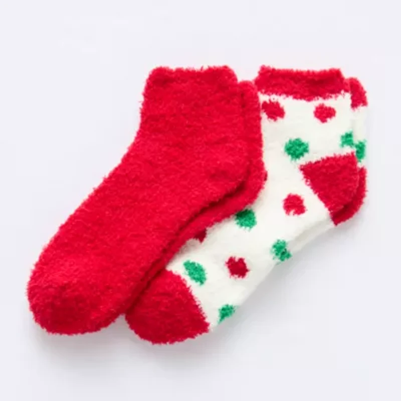 Mixit Cozy Womens 2 Pair Low Cut Socks