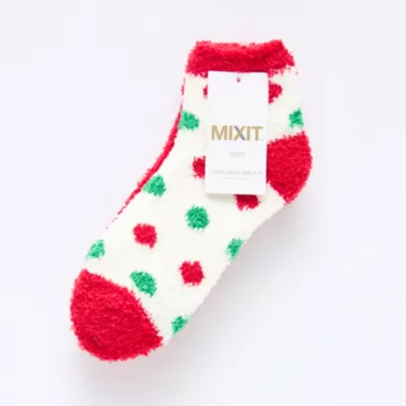 Mixit Cozy Womens 2 Pair Low Cut Socks