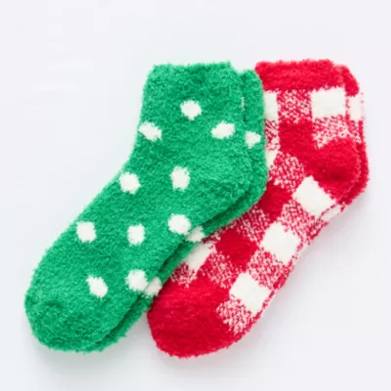Mixit Cozy Womens 2 Pair Low Cut Socks