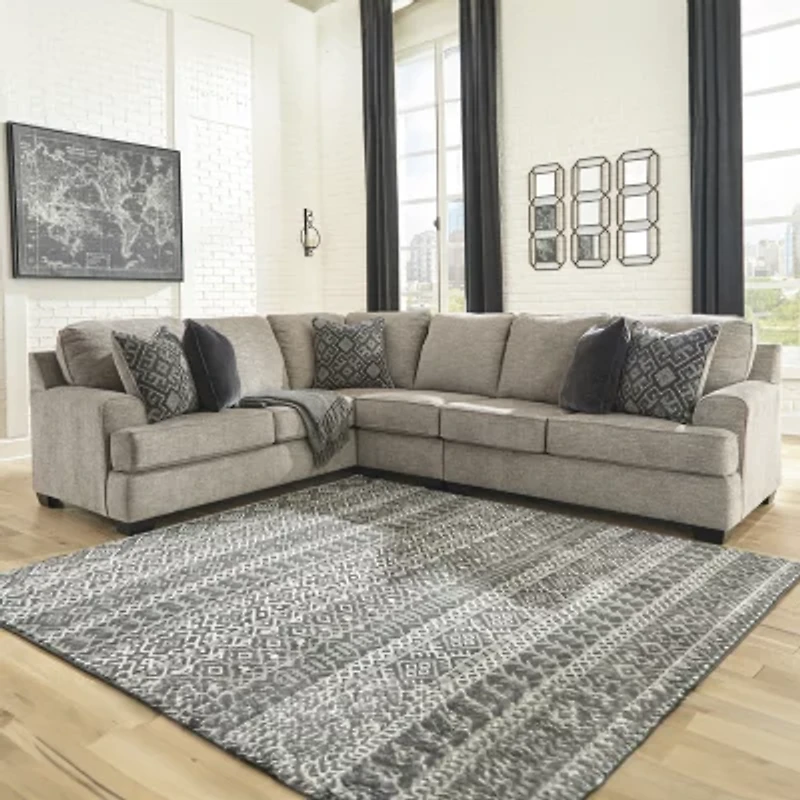Signature Design by Ashley Bovarian 3-Piece Left-Arm Sofa, Right-Arm Loveseat Sectional