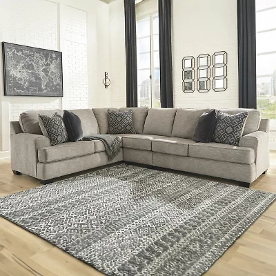 Signature Design by Ashley Bovarian 3-Piece Left-Arm Sofa, Right-Arm Loveseat Sectional