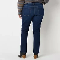 a.n.a Womens High Rise Straight Leg Jean