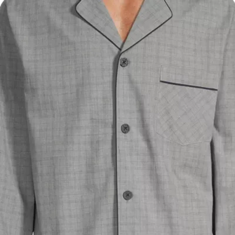 Stafford Modal Mens Long Sleeve 2-pc. Pajama Sets