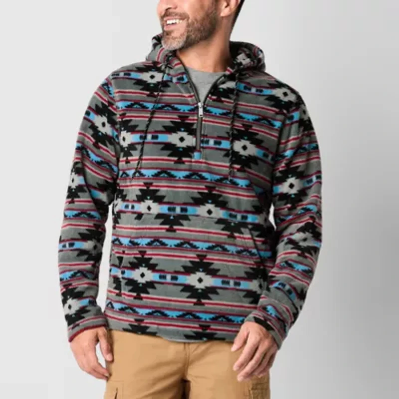 Victory 1/4 Zip Mens Fleece Hooded Lightweight Jacket