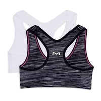 Maidenform Big Kid Girls Seamless Light Support 2-pc. Sports Bra Rj4348-Atc