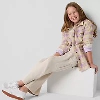 Thereabouts Little & Big Kid Girls Ultra Lightweight Shirt Jacket