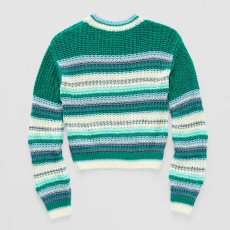 Thereabouts Little & Big Kid Girls Crew Neck Long Sleeve Pullover Sweater