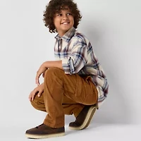 Thereabouts Pull-On Corduroy Little & Big Kid Boys Stretch Fabric Adjustable Waist Straight Cargo Pant