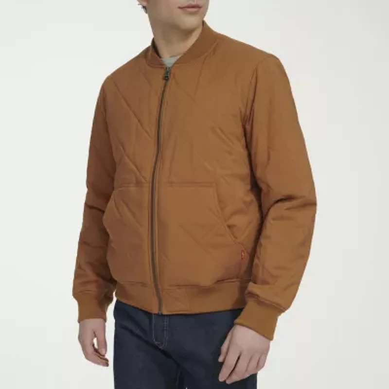 Levi's Mens Water Resistant Midweight Quilted Bomber Jacket