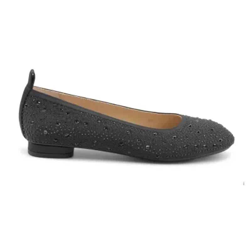 Adrienne Vittadini  Carnival Womens Round Closed Toe Ballet Flats