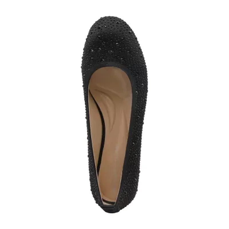 Adrienne Vittadini  Carnival Womens Round Closed Toe Ballet Flats