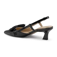 Adrienne Vittadini  Sapphire Womens Pointed Closed Toe Kitten Heel Pumps