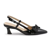 Adrienne Vittadini  Sapphire Womens Pointed Closed Toe Kitten Heel Pumps