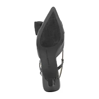 Adrienne Vittadini  Sapphire Womens Pointed Closed Toe Kitten Heel Pumps