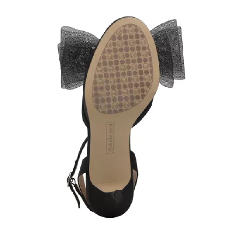 Charles David Bridges Womens Round Open Toe Stiletto Heel Pumps