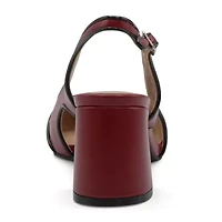 Charles David Anstead Womens Pointed Closed Toe Block Heel Pumps