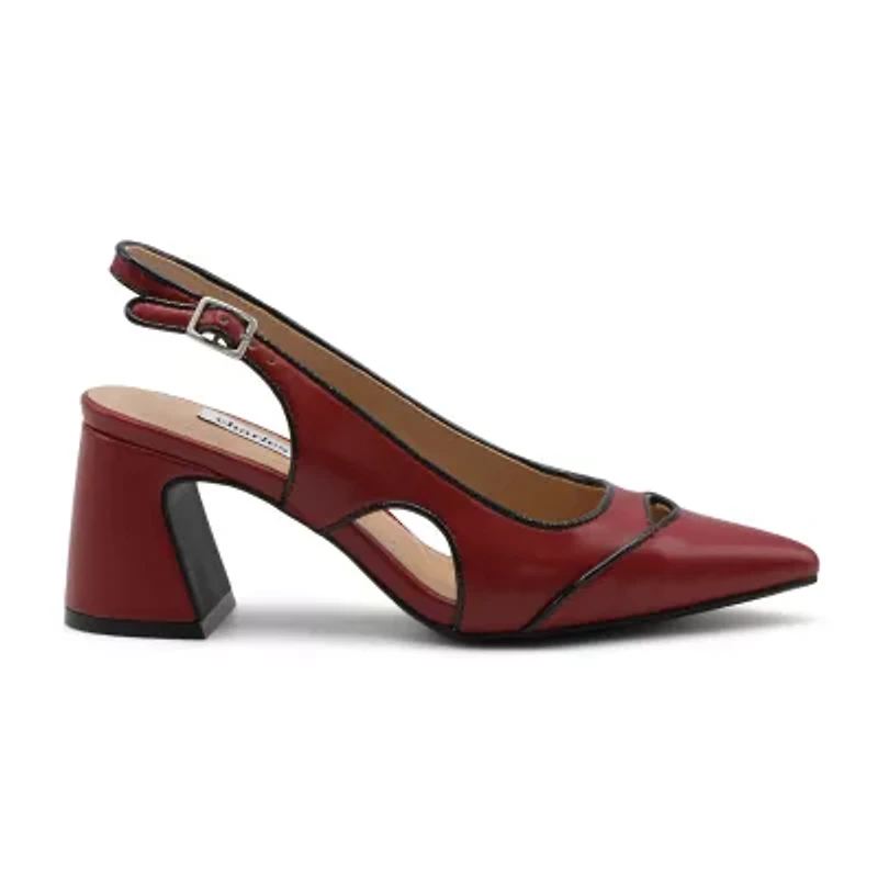 Charles David Anstead Womens Pointed Closed Toe Block Heel Pumps