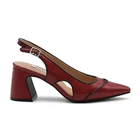 Charles David Anstead Womens Pointed Closed Toe Block Heel Pumps