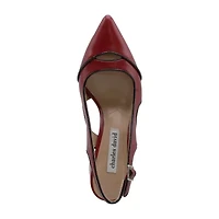 Charles David Anstead Womens Pointed Closed Toe Block Heel Pumps