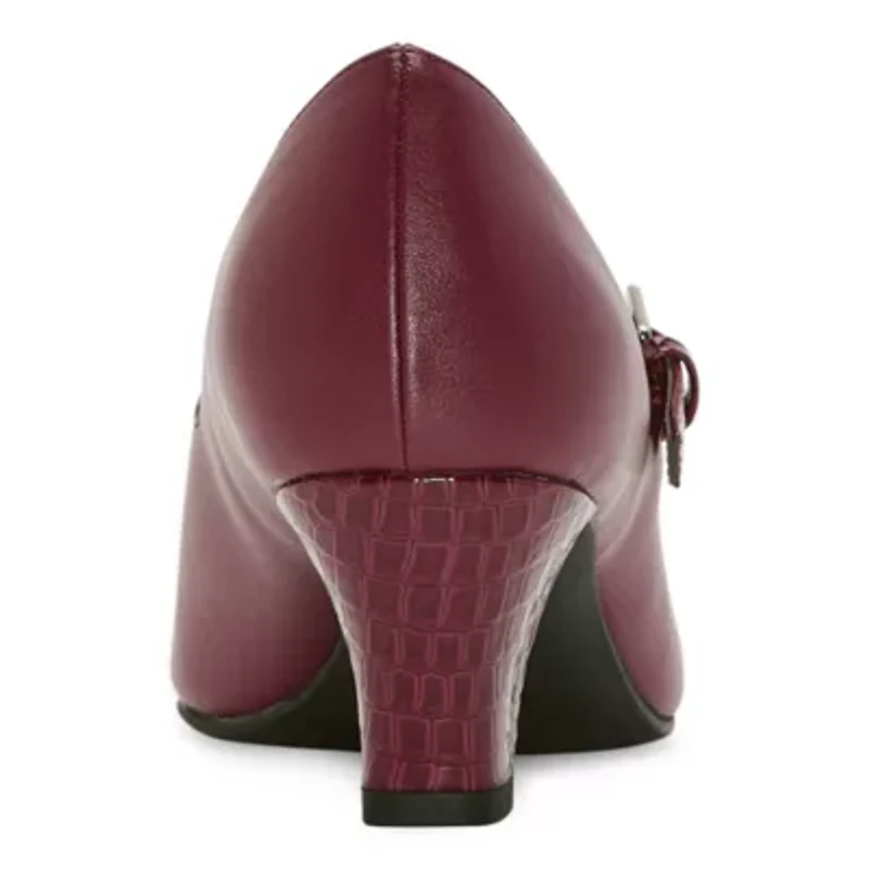 east 5th Fiddler Womens Round Block Heel Pumps