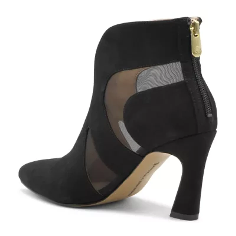 Adrienne Vittadini  Womens Nuss Flared Heel Booties