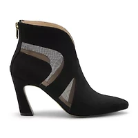 Adrienne Vittadini  Womens Nuss Flared Heel Booties