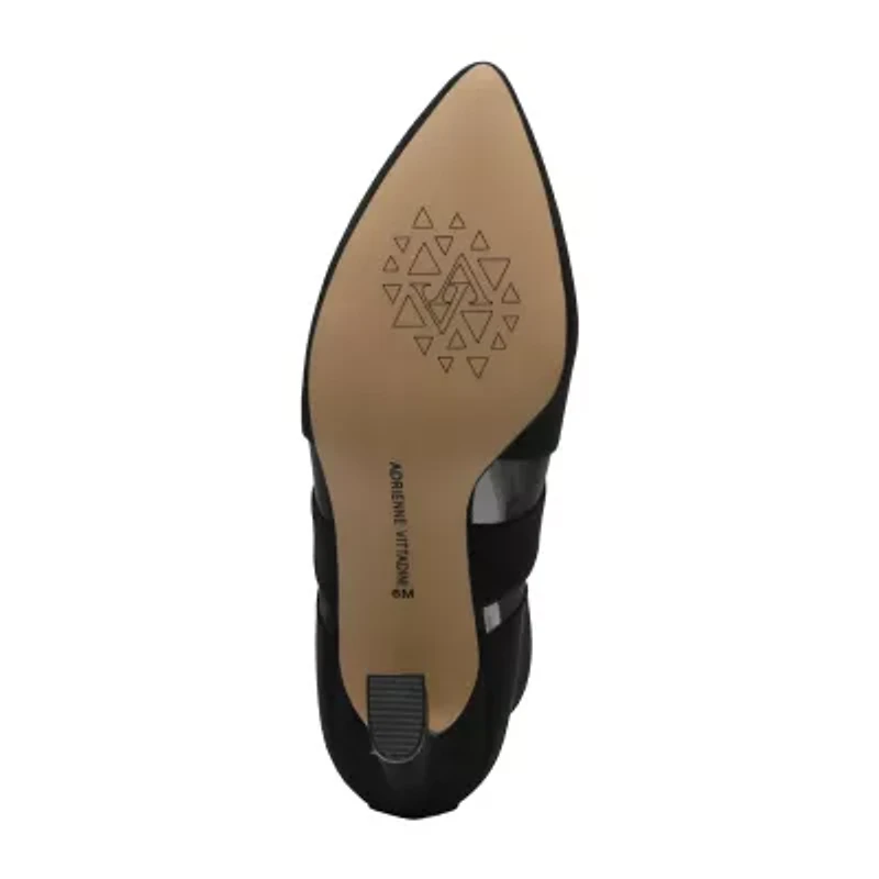 Adrienne Vittadini  Womens Nuss Flared Heel Booties