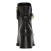 Liz Claiborne Womens Gillis Block Heel Booties