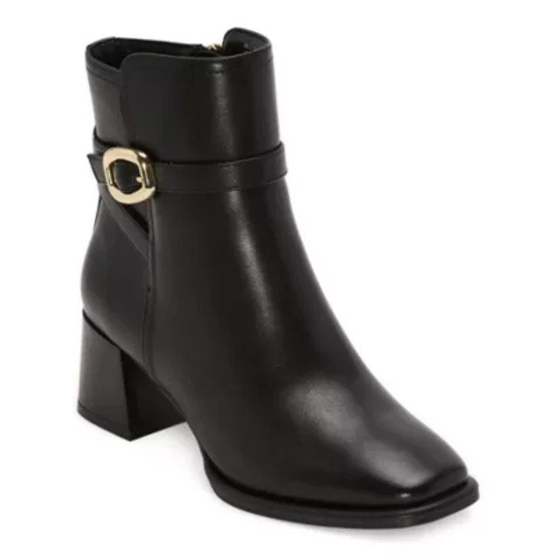 Liz Claiborne Womens Gillis Block Heel Booties