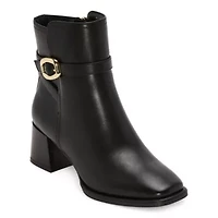 Liz Claiborne Womens Gillis Block Heel Booties