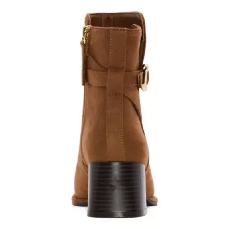 Liz Claiborne Womens Gillis Block Heel Dress Boots