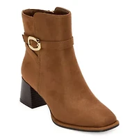 Liz Claiborne Womens Gillis Block Heel Dress Boots