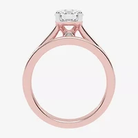 (G / Vs2-Si1) Womens 1 1/2 CT. T.W. Lab Grown White Diamond 10K Gold Round Side Stone Bridal Set