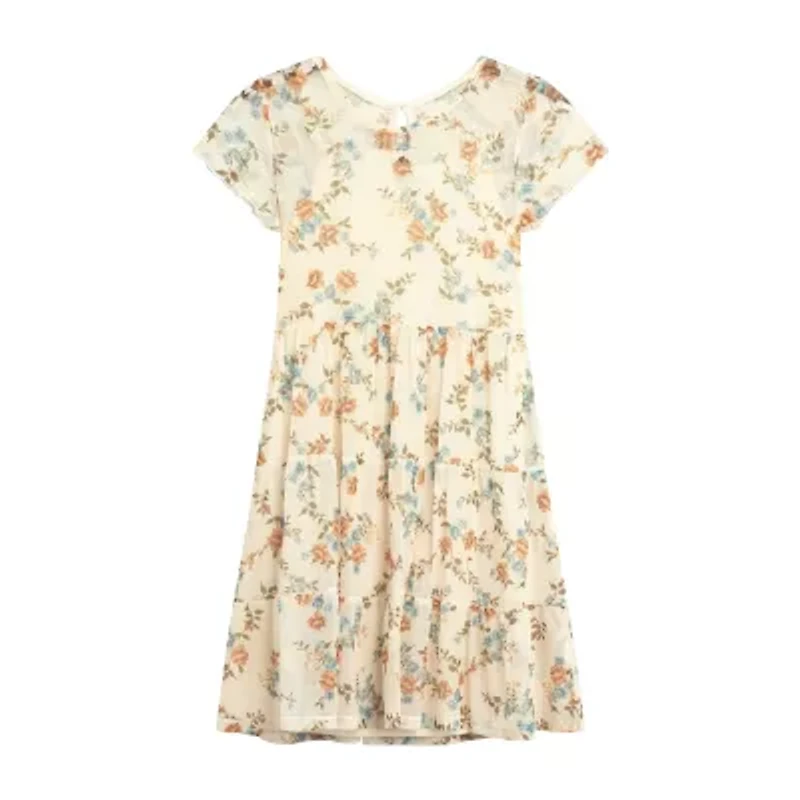 Knit Works Big Kid Girls Short Sleeve Dress Set