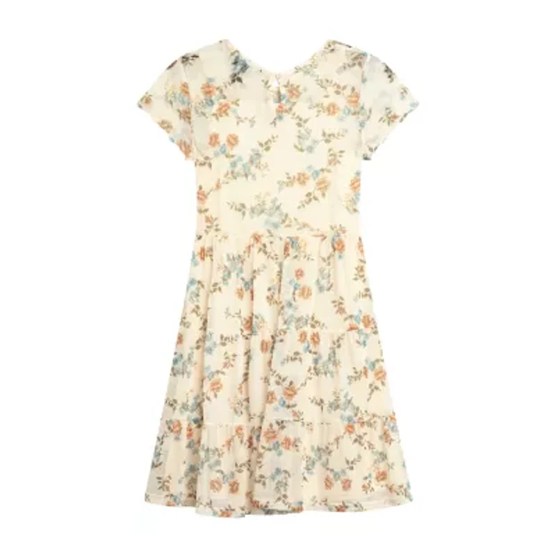 Knit Works Big Kid Girls Short Sleeve Dress Set
