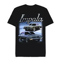 Mens Crew Neck Short Sleeve Regular Fit Graphic T-Shirt