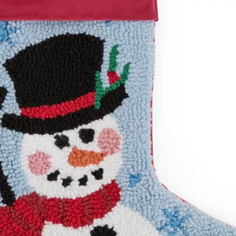North Pole Trading Co. Snowman Punch Christmas Stocking