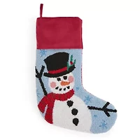 North Pole Trading Co. Snowman Punch Christmas Stocking