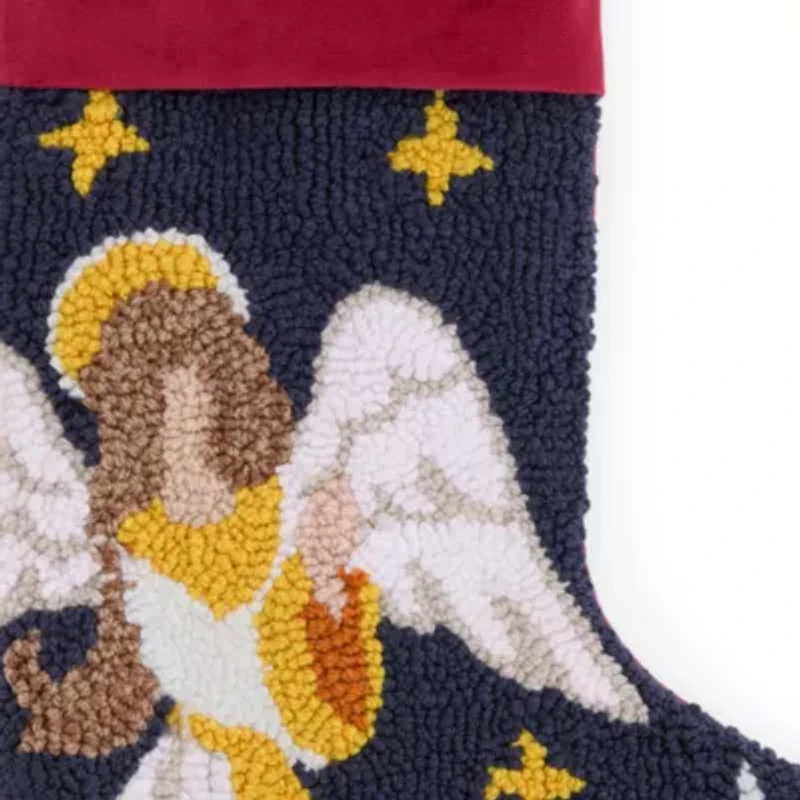North Pole Trading Co. Angel Punch Christmas Stocking