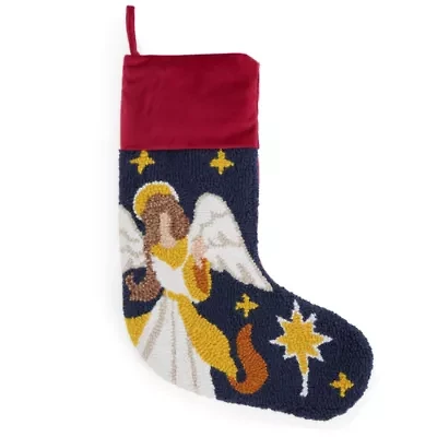 North Pole Trading Co. Angel Punch Christmas Stocking