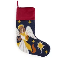 North Pole Trading Co. Angel Punch Christmas Stocking